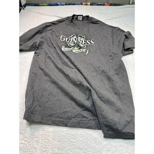 Men's Medium Guiness Official Merchandise Gray Feelin Lucky Graphic T Shirt XXL